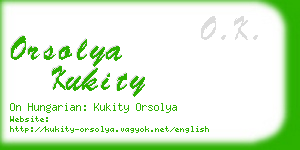 orsolya kukity business card